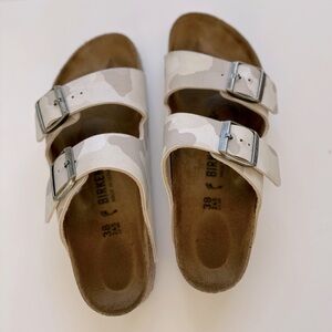 Birkenstocks size 38 pink camo